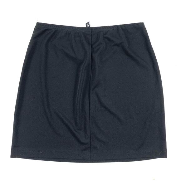 Black O Ring Cutout Mini Skirt - Picture 3 of 10